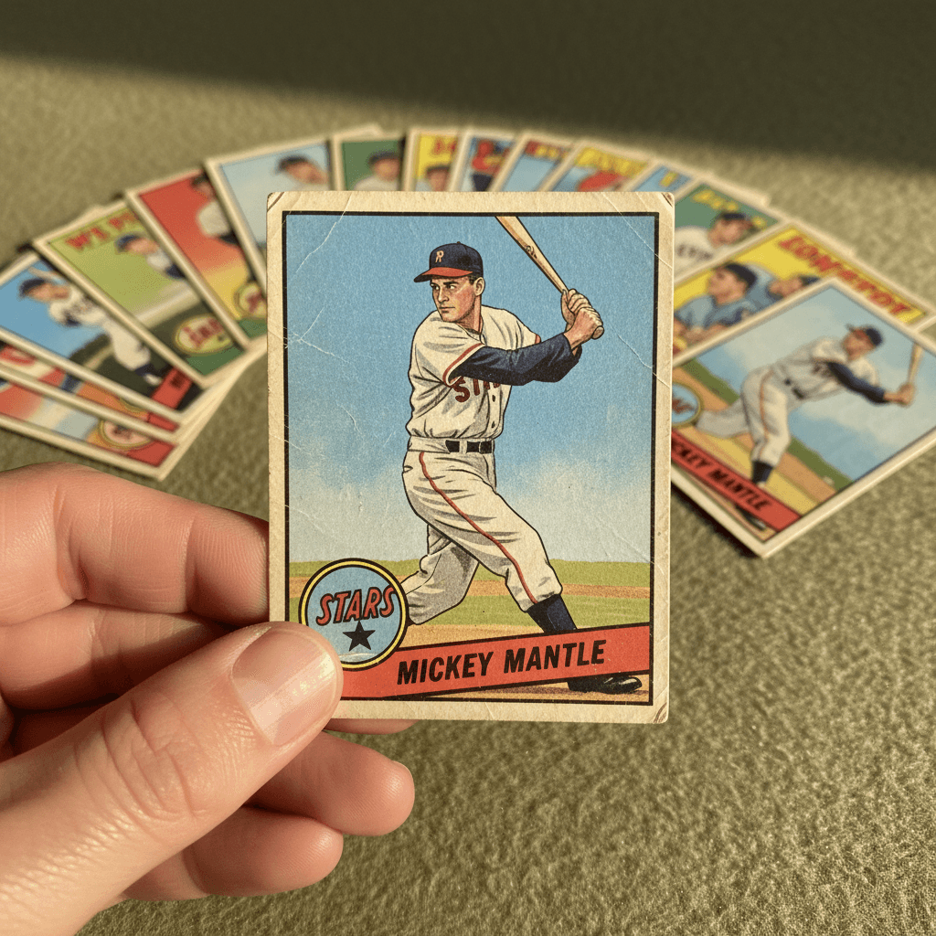 Autographed vintage baseball cards from the 1980s